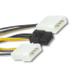 Datoru vads , barošanas adapteris 2 X Molex/ PCI-e 8pin (15cm)