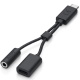 Austiņas adapteris SONY EC270 (USB-C - 3.5mm + USB-C kontaktligzda)