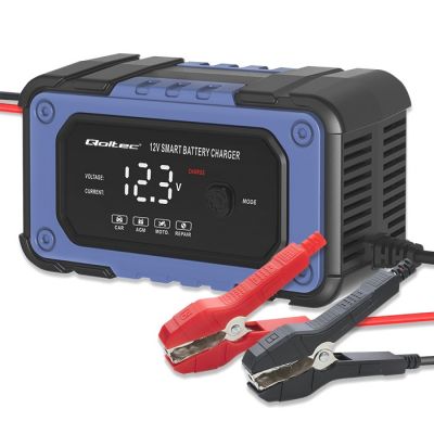 Chargers for AGM batteries Qoltec 12V - 6A (LCD, 4 stage) ― DELTAMOBILE