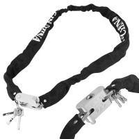 Bicycle chain lock (metal, 1 meter, 3 keys, nylon sheath) ― DELTAMOBILE