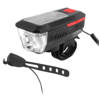 Велосипедный фонарик CREE-T6 LED (акумулятор, солнечная батарея,сигнал,micro USB) ― DELTAMOBILE