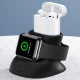 Apple Watch 1,2,3,4 (38mm /40mm/ 42mm/44mm)/ AirPOD USB uzlāde turētjas - USAMS ZJ051