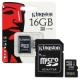 Atmiņas karte microSD "Kingston" 16Gb SDHC (4 class)