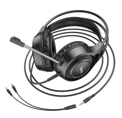 Stereo headphones 3.5mm with microphone HOCO W106 ― DELTAMOBILE