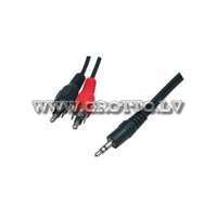 Cable 2.5mm plug - 2RCA plug 1.5m ― DELTAMOBILE