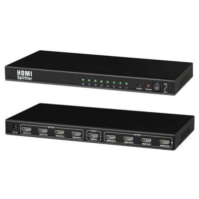 8 PORT HDMI SPLITTER WITH HDMI LOCK SYSTEM  ― DELTAMOBILE