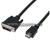 Kabelis HDMI/s - DVI/s (5m)