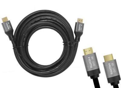 HDMI cable 48G (v.2.1,UHD,  7680 x 4320 (8K) x 60Hz, 3840 x 2160 (4K) x 120Hz)-5m ― DELTAMOBILE