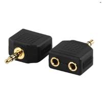 Adapteris 3.5mm stereo/s-2x3.5mm stereo/l