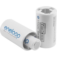 Адаптер для аккумуляторов Panasonic Eneloop AA->C (R14) x 2шт. ― DELTAMOBILE