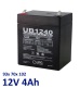 Svina-skābes (Lead-acid) akumulators 12V 4Ah (4.5Ah)