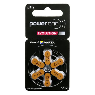 Battery hearing aid Varta Power One  PR41 (312, A312, B3124, L312ZA). 6pcs  ― DELTAMOBILE