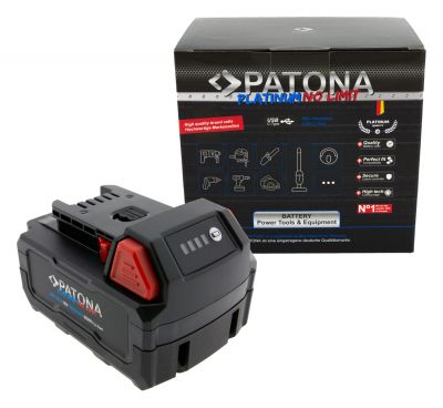 PATONA Platinum 18V Battery for Milwaukee M18 with USB-C PD45W Input and Output — Patona