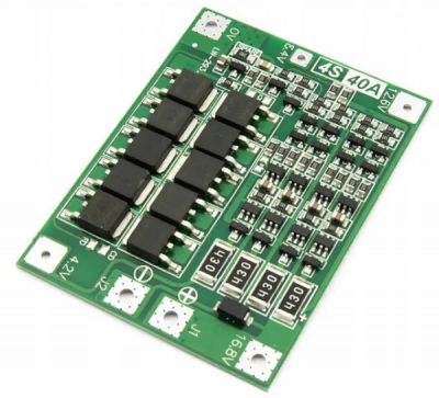 BMS Controller (protection board) 4S (Li-Ion 18650, 16.8V, 40A)  ― DELTAMOBILE