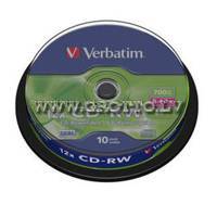 Verbatim CD-RW 700Mb 8-12X Cake 10 ― DELTAMOBILE