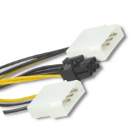 Power cable adapter 2 X Molex/ PCI-e 6pin (15cm) ― DELTAMOBILE