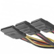 Datoru kabelis, barošanas sadalītājs SATA uz 2xSATA (20cm) - F/2F