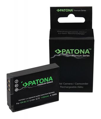 Premium battery for Nikon EN-EL12 Coolpix AW100 AW110 P300 P310 P330 S1100pj from PATONA — Patona