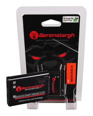 Berenstargh akumulators Nikon EN-EL19 Coolpix S2500 S3100 S4100 — Patona