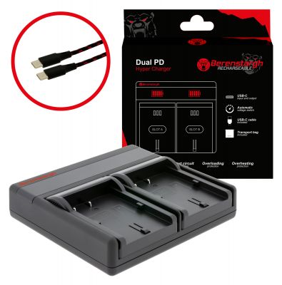 Berenstargh Dual PD Hyper Charger for Canon BP-511BP-512A BP-535 USB-C in/out Power Bank Function — Patona