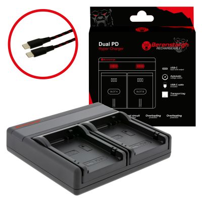 Berenstargh Dual PD Hypercharger для функции ввода/выхода Canon LP-E8 USB-C Power Bank — Patona