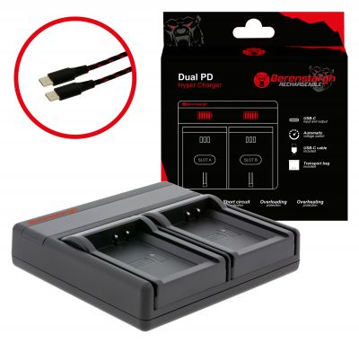 Berenstargh Dual PD Hypercharger для функции входа/выхода USB-C Canon LP-E10 — Patona