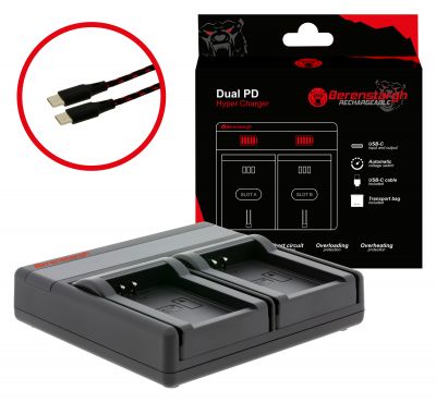 Berenstargh Dual PD Hypercharger для функции входа/выхода Canon LP-E12 USB-C Power Bank — Patona