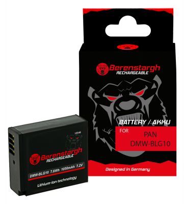 BERENSTARGH Battery for Panasonic DMW-BLG10 Lumix DMCGF3 DMC-GF3 DMCGF3C DMC-GF3C — Patona