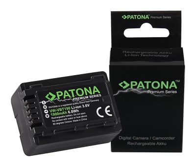 Premium battery for Panasonic VW-VBT190 HC V110 V120 V160 V210 V250EB V270 V380 from PATONA — Patona