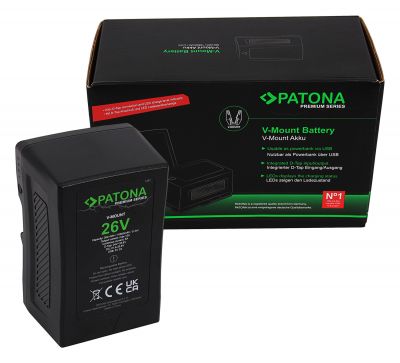 PATONA Premium Battery V-Mount 26V 302Wh для светодиодных ламп и видеокамер — Patona
