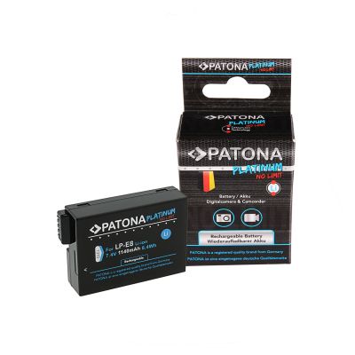 PATONA Platinum akumulators Canon EOS 550D 600D 650D 700D LPE8 LP-E8 LP-E8+ — Patona