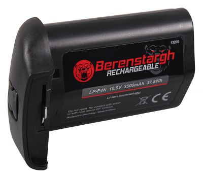 Berenstargh Battery for Canon LP-E4N EOS-1Ds Mark III EOS-1D Mark III EOS-1D Mark IV EOS-1D X LG Cells — Patona