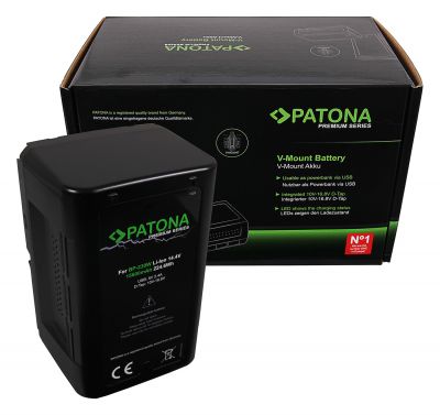PATONA Premium Battery V-Mount 225Wh f. Sony BP230W DSR 250P 600P 650P 650P 652P — Patona