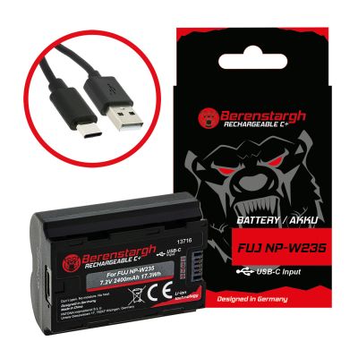 Батарея Berenstargh с USB-C входом для Fuji FinePix NP-W235 XT-4 XT4 NTC — Patona