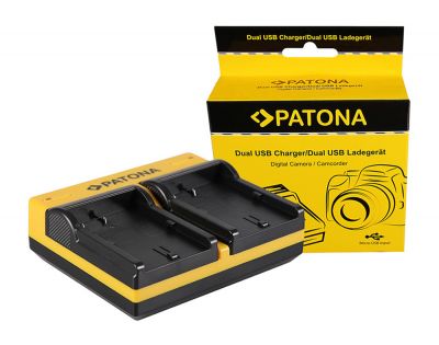 PATONA Dual Charger for Canon BP-511 EOS 650 10D 20D 20Da 300D 300D 40D CMV500 D30 incl. Micro-USB — Patona