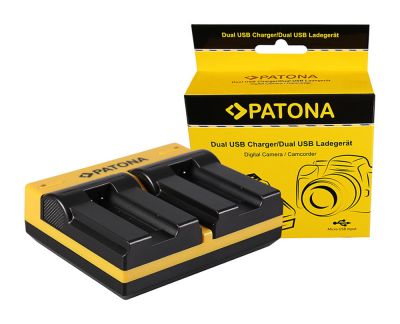 Двойное зарядное устройство PATONA для Canon NB-9L Digital IXUS 1000 1000HS 1100HS 500 HS 510HS NB-9L с Micro — Patona