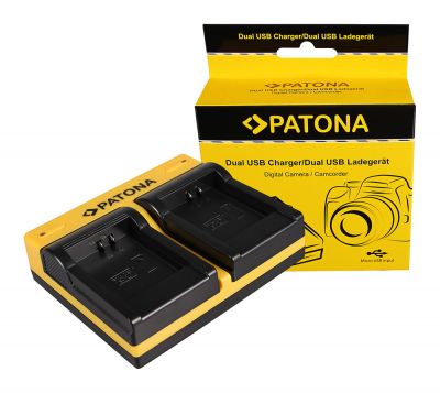 Двойное зарядное устройство PATONA для Canon NB-11L IXUS 125HS 240HS NB-11L Powershot A1200 A2200 с Micro-USB — Patona