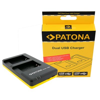 PATONA Dual Fast Charger for Canon NB-13L PowerShot G5X G7 X Mark II G9 X G9X incl. USB-C cable — Patona