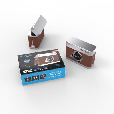 PATONA Platinum Retro Dual Charging Box USB-C для Canon LP-E6 LP-E6N LP-E6NH LP-E6P — Patona