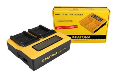 PATONA Dual LCD USB-зарядка для Canon SLB-10A Ixus 85 — SLB-10A, IXY DIGITAL 25 — SLB-10A — Patona