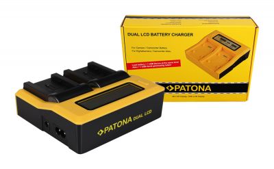 Dual LCD Charger for Canon BP-808 BP-809 BP-819 FSxx FS10 FS-10 FS100 FS-100 FS11 from PATONA — Patona