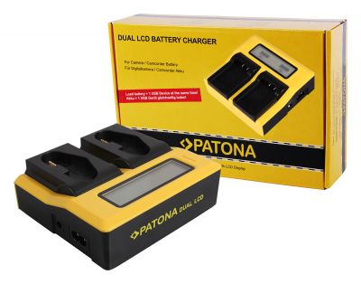 PATONA Dual LCD USB-зарядное устройство для Canon LP-E4 LP-E19 EOS 1D 1DS Mark III 1D Mark IV 1DX Mark II — Patona