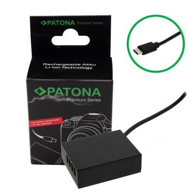 PATONA Premium USB-C ieejas akumulatora adapteris Fuji NP-W126S HS30 EXR X-T1 XT-3 X-Pro 3 — Patona