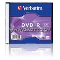 Verbatim DVD+R 4.7Gb 16X Slim Case ― DELTAMOBILE