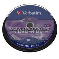 Verbatim DVD+R 8.5Gb 8X Double Layer Cake 10 ― DELTAMOBILE