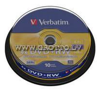 Verbatim DVD+RW 4.7Gb 4X Cake 10 ― DELTAMOBILE