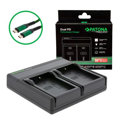 PATONA Premium Dual PD Performance lādētājs Nikon EN-EL9, ieskaitot USB-C ieeju/izeju — Patona