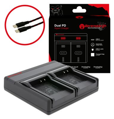Berenstargh Dual PD Hypercharger для Panasonic CGA-S007E Fuji NP-70 IA-BH125C USB-C вход/выход Powerba — Patona