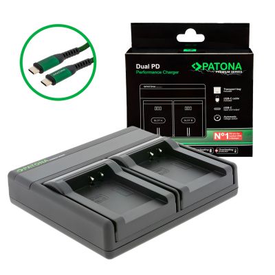 PATONA Premium Dual PD Performance Charger для Nikon EN-EL12 с USB-C входом/выходом — Patona