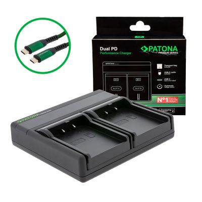 PATONA Premium Dual PD Performance lādētājs Nikon EN-EL2, ieskaitot USB-C ieeju/izeju — Patona